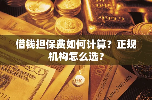 济南借钱担保费如何计算？正规机构怎么选？