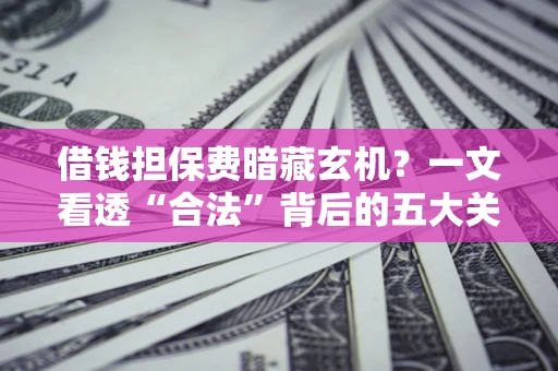 济南借钱担保费暗藏玄机？一文看透“合法”背后的五大关键陷阱