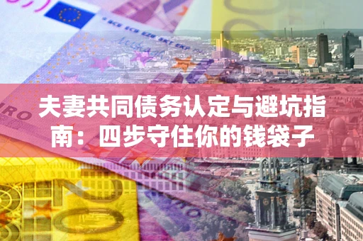 济南夫妻共同债务认定与避坑指南：四步守住你的钱袋子