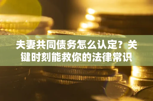 济南夫妻共同债务怎么认定？关键时刻能救你的法律常识