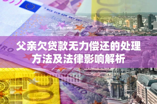 济南父亲欠贷款无力偿还的处理方法及法律影响解析