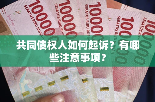 济南共同债权人如何起诉？有哪些注意事项？